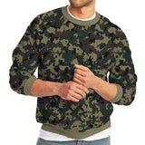 Men's Retro Casual Camouflage Print Crew Neck Sweatshirt 93616800TO