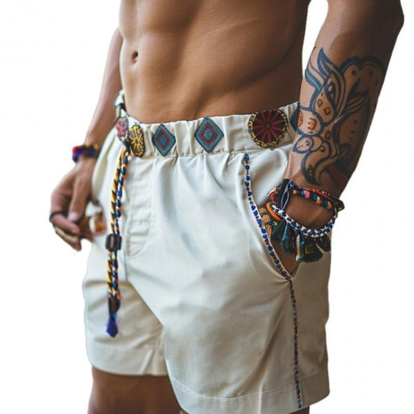 Men's Casual Printed Beach Shorts 49247508Y
