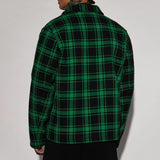 Men's Plaid Lapel Long Sleeve Casual Shirt 82396535Z
