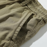 Men's Casual Outdoor Cotton Multi-Pocket Loose Cargo Shorts 22027004M