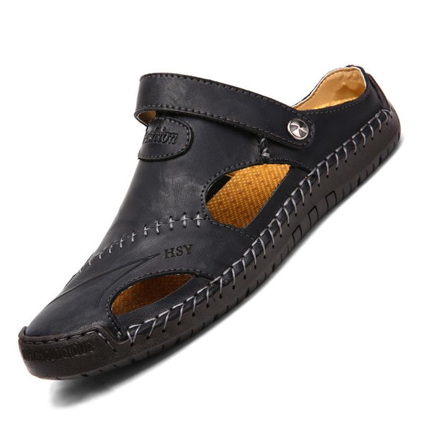 Men's Leather Casual Beach Slippers 03346953Z