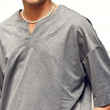 Men's Casual Sports V-neck Short-sleeved T-shirt 88787646TO