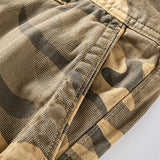 Men's Casual Outdoor Washed Camouflage Multi-pocket Cargo Pants 63394481M