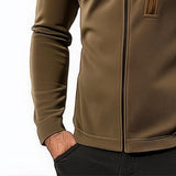 Men's Retro Casual Colorblock Slim Stand Collar Zipper Jacket 39562060TO