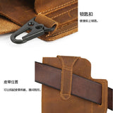 Men's Retro Casual Cell Phone Leather Waist Bag 82756251K