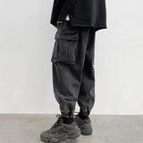 Men's Fashion Loose Multi-pocket Casual Cargo Denim Pants 96981048Z