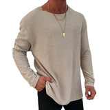 【24-hour shipping】Men's Retro Casual Printed Round Neck Long Sleeve T-Shirt 84995635TO