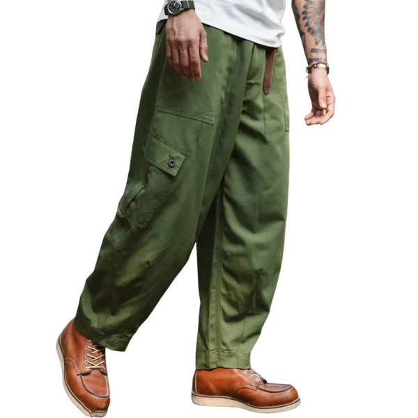 Men's Casual Outdoor Cotton Multi-pocket Loose Cargo Pants 48213437M