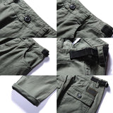 Men's Solid Loose Straight Casual Cargo Pants 56999880Z