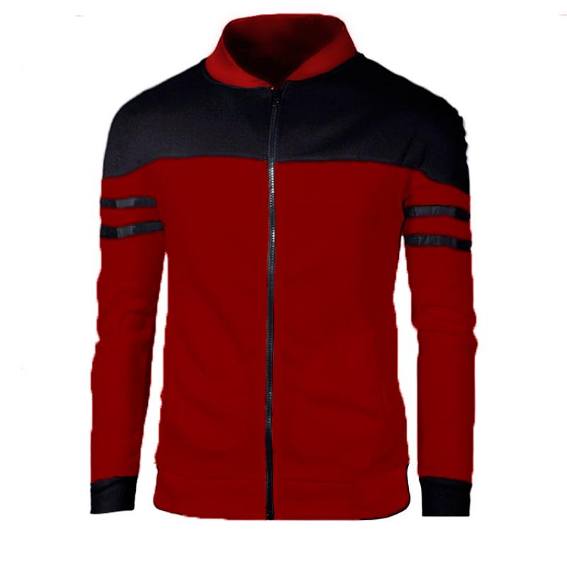 Men's Casual Zipper Colorblock Sweatshirt 29666644TO