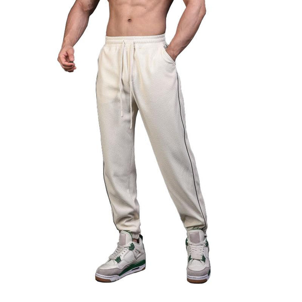 Men's Fashion Reflective Line Elastic Waist Casual Sports Pants 18189077Z