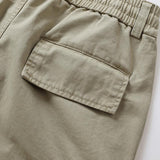 Men's Casual Outdoor Cotton Loose Multi-Pocket Cargo Shorts 73402137M