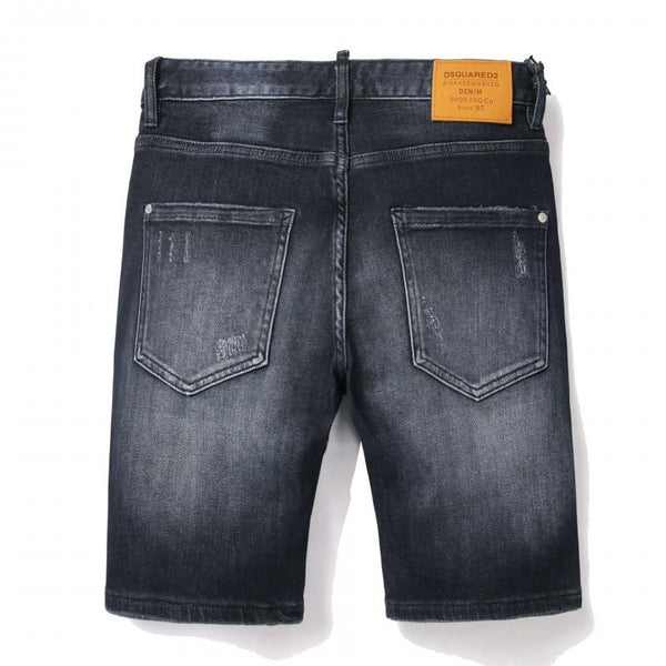 Men's Solid Color Slim Fit Stretch Denim Shorts 36411826Y