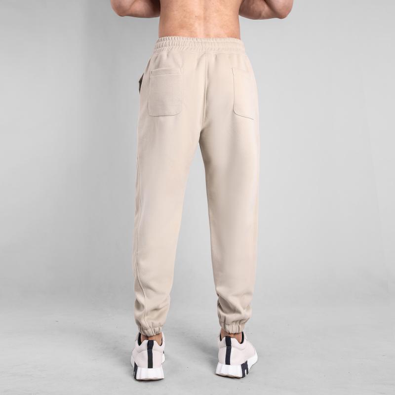 Men's Cotton Solid  Multi-pocket Elastic Waist Casual Sports Pants 83580363Z