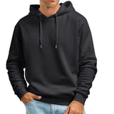 Men's Solid Color Plus Velvet Casual Pullover Sweatshirt 40062135X