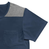 Men's Colorblock Henley Collar Short Sleeve T-shirt 27469513Z