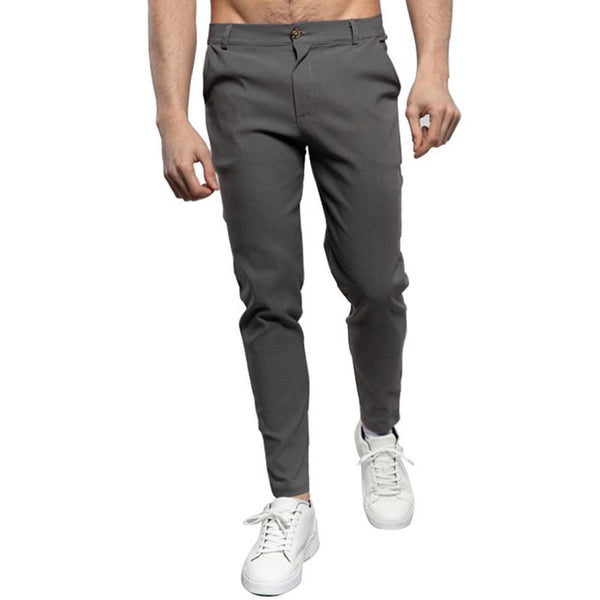 Men's Business Casual Solid Color Suit Pants 54746283Z