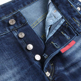 Men's Vintage Solid Color Ripped Jeans 04117796Y