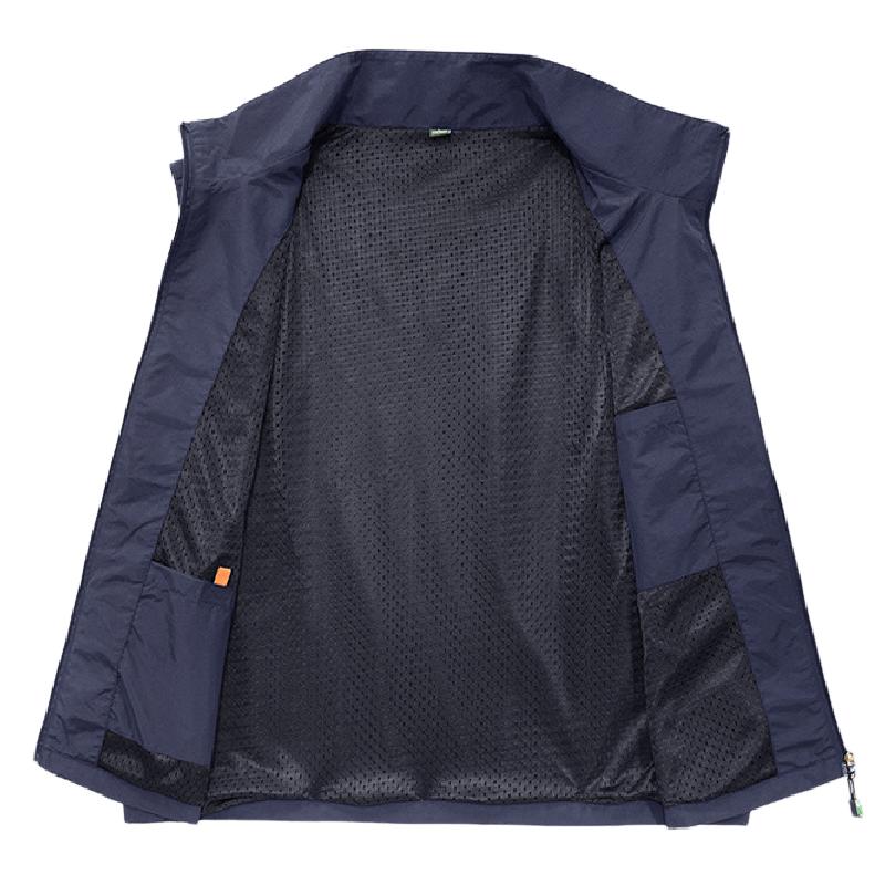 Men's Casual Outdoor Quick-drying Stand Collar Vest 85306716F