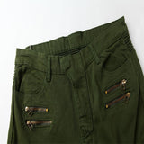 Men's Zipper Decor Multi-pocket Slim Jeans 28808856Z