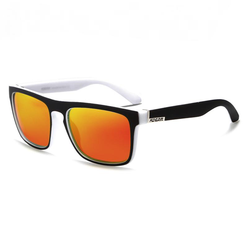 Men's Square Frame Polarized Outdoor Sunglasses 90536529Y