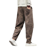 Men's Thickened Loose Corduroy Sports Casual Pants　77666998F