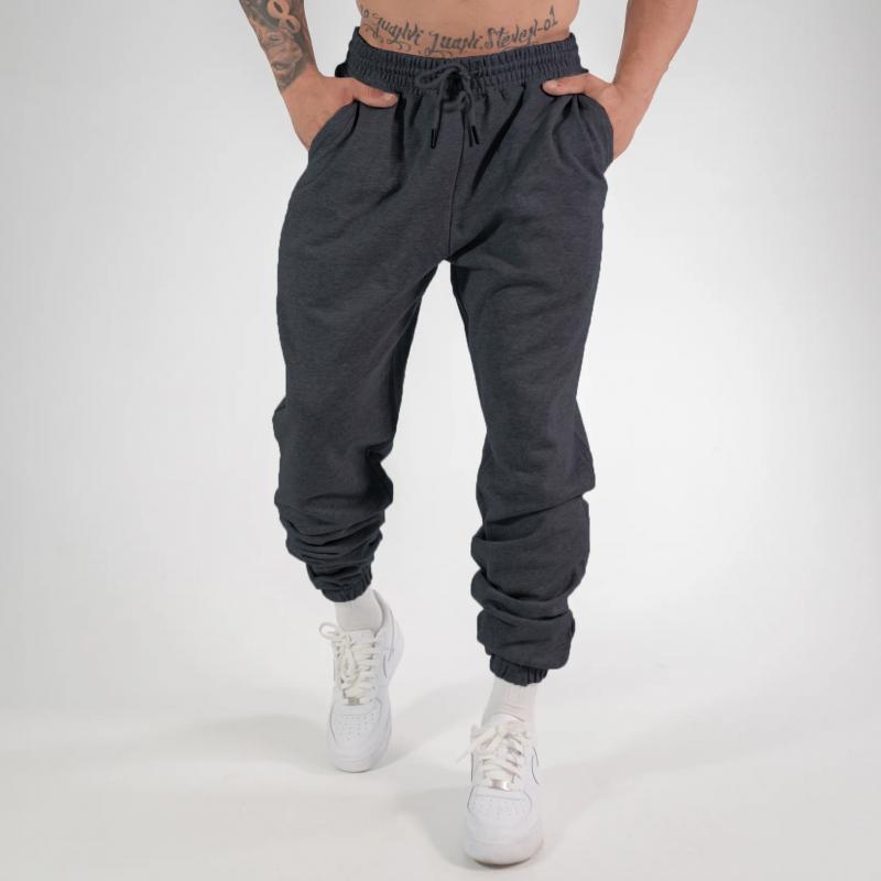 Men's Solid Color Elastic Waist Casual Sports Pants 30839689Z