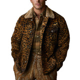 Men's Leopard Print Casual Jacket 13743064F