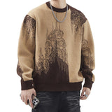 Men's Crew Neck Thickened Knitted Sweater 57747251U