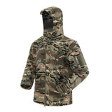 Men's Hooded Outdoor Warm Camouflage Fleece Jacket 30314655F