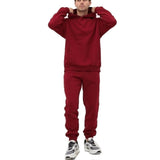 Men's Casual Street Sports Long Sleeve Pocket Hoodie Loose Sweatpants Set  20698446K