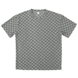 Men's Loose Checkerboard Round Neck Short-sleeve T-shirt Shorts Casual Set 67962312Z
