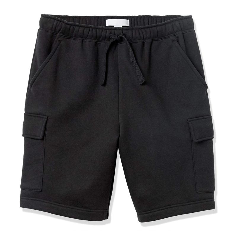 Men's Solid Color Multi-pocket Straight Cargo Shorts 73476077Z