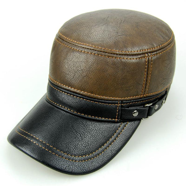 Men's Duckbill Warm Leather Hat 74347067F