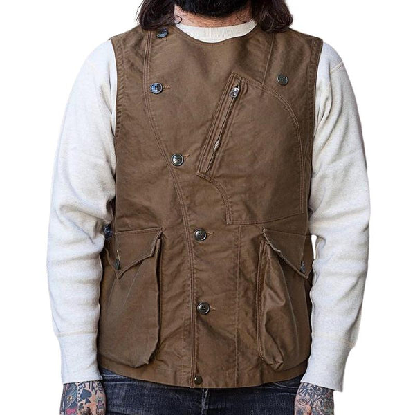 Men's Casual Canvas Round Neck Fashionable Vest 91908181F