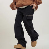 Men's Vintage Loose Straight Multi-pocket Cargo Pants 69658689Z