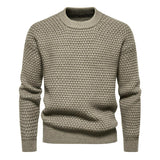 Men's Simple Round Neck Pullover Bottoming Sweater 79891558F