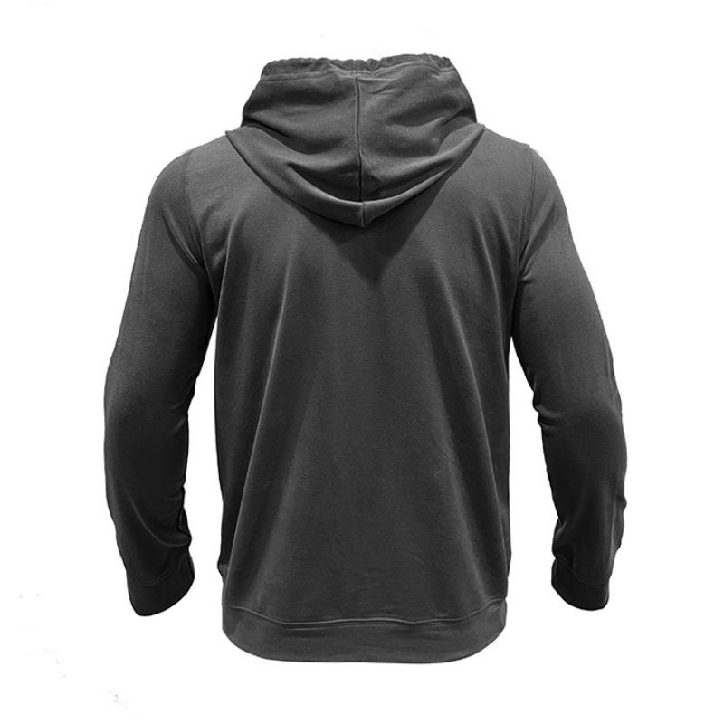 Men's Casual Solid Color Flap Pocket Pullover Hoodie 59001786M