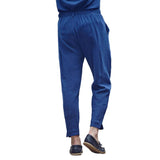 Men's Linen Solid Color Elastic Waist Straight Pants 83674974Y