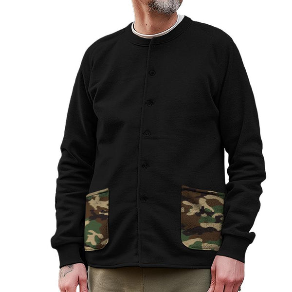 Men's Vintage Camouflage Colorblock Pocket Jacket 05181842TO