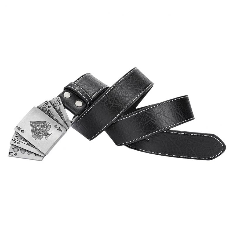 Ceinture de cartes à jouer de style punk pour hommes 97391757K