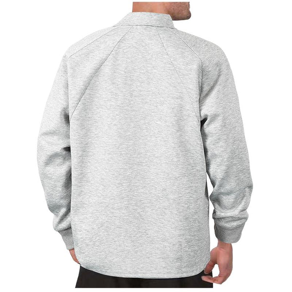 Men's Casual All-match Lapel Long-sleeved Sweatshirt 02681364F