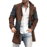 Men's Stand Collar Mid-length Woolen Coat 63034930F