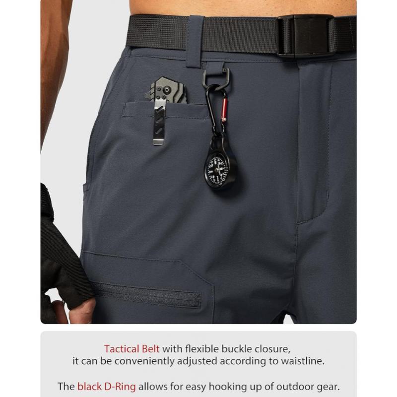 Men's Casual Zippered Multi-Pocket Cargo Shorts 96736212Y