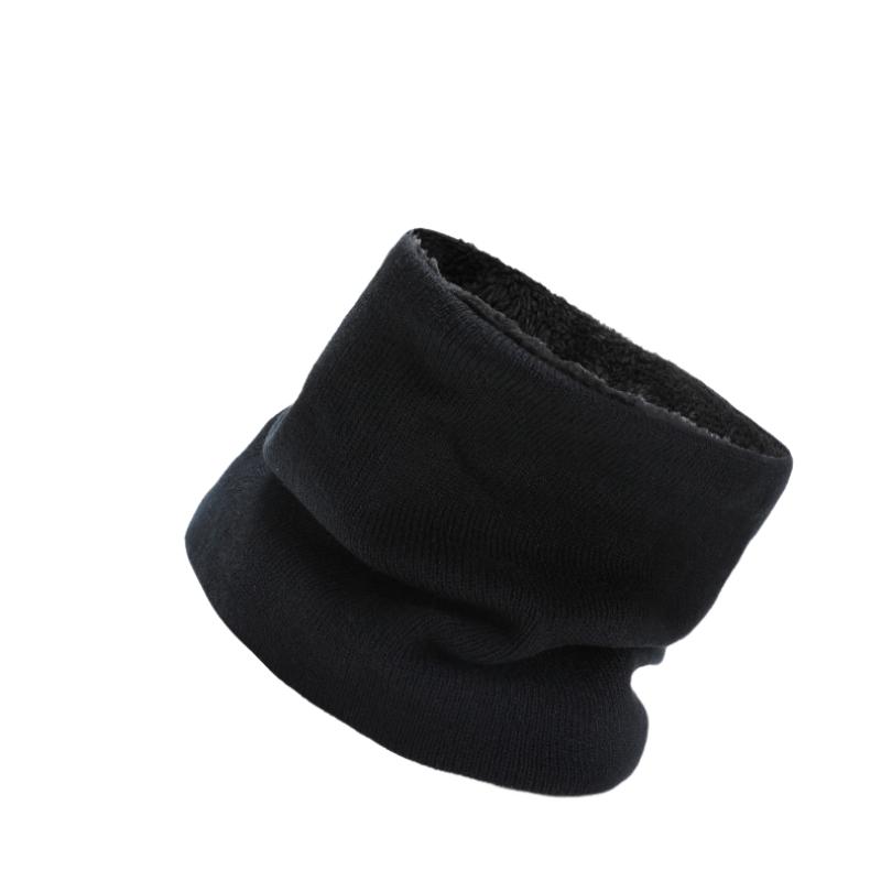 Men's  Winter Plus Velvet Hat Scarf Gloves Three-piece Knitted Hat 11161881K