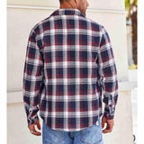 Men's Casual Plaid Long Sleeve Shirt 35428060Y