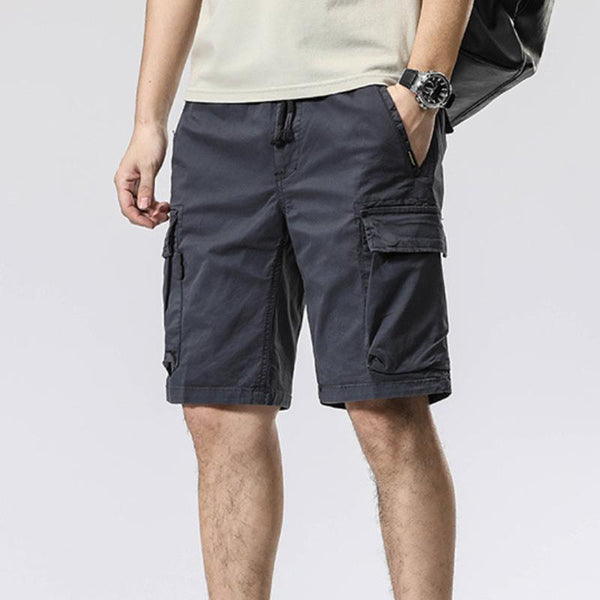 Men's Solid Multi-Pocket Cargo Shorts 78662174Y