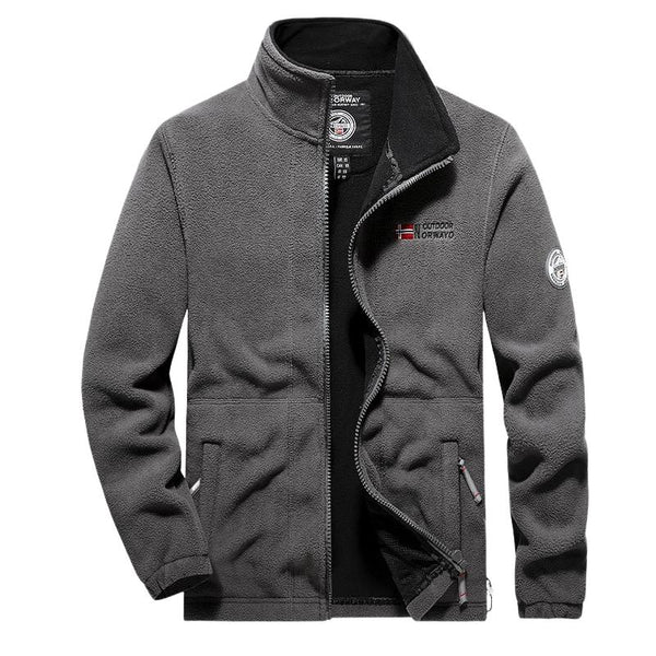 Men's Fleece Thickened Polar Fleece Warm Jacket 51633558U