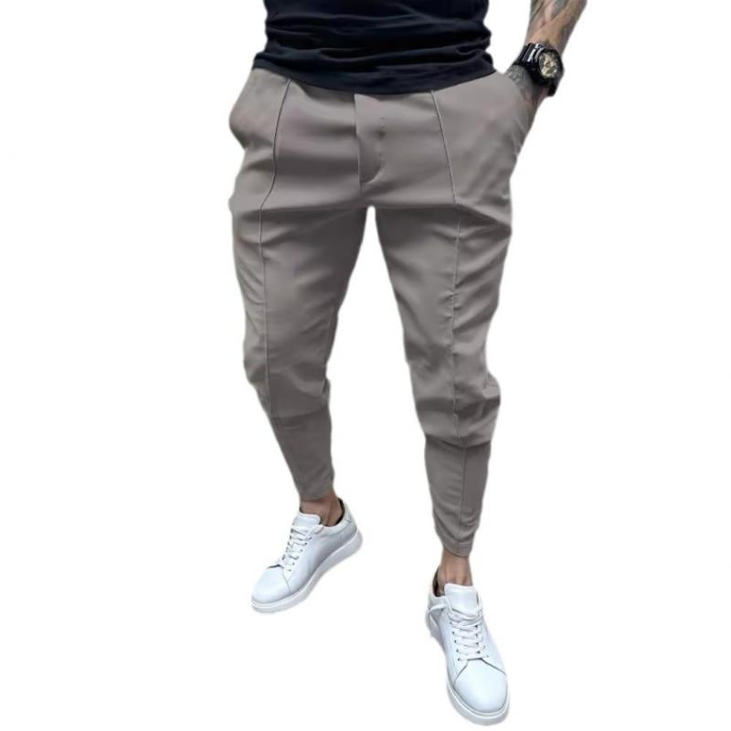 Pantaloni casual da uomo con coulisse tinta unita 16640430Y