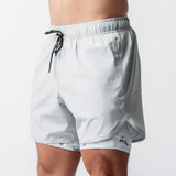 Men's Casual Sports Quick-Drying Loose Fake Two-Piece Shorts 29085246M